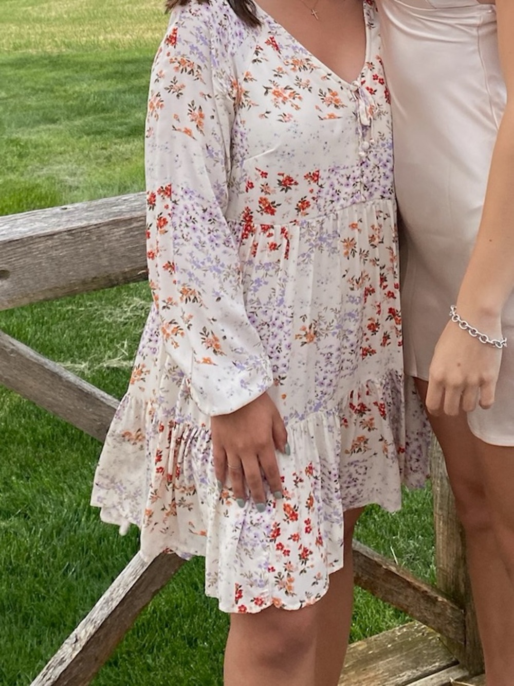 American Eagle Outfitters Floral Babydoll Mini Dress
